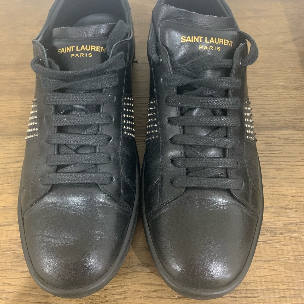 Saint Laurent Microstud Sneakers - Picture 9 of 16